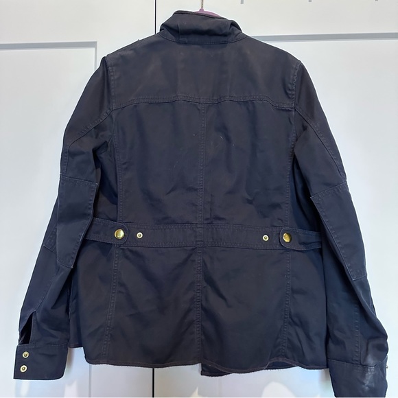 J.Crew Relaxed Boyfriend Field Jacket in Navy - Picture 7 of 15